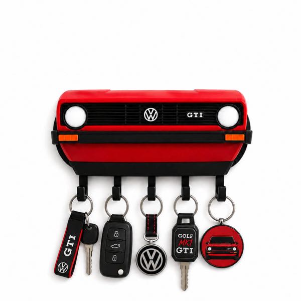 Porta chaves de parede 3D VW Golf Mk1 da linha Basic da SuperGarage 3D