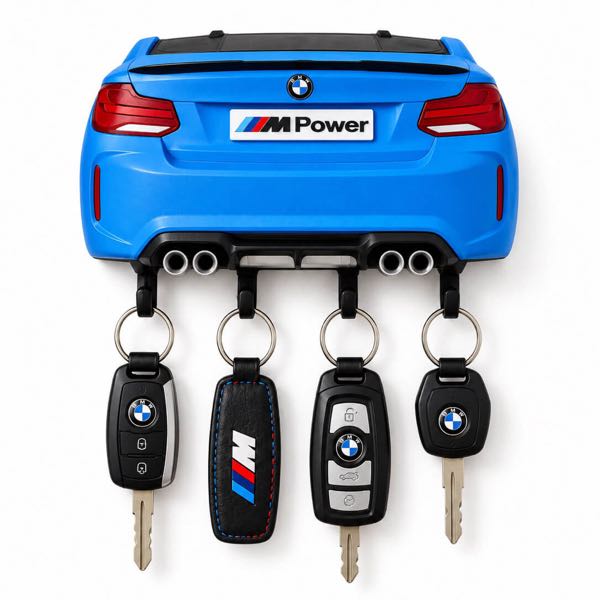 Porta chaves de parede 3D BMW M2 F87 da linha Premium da SuperGarage 3D