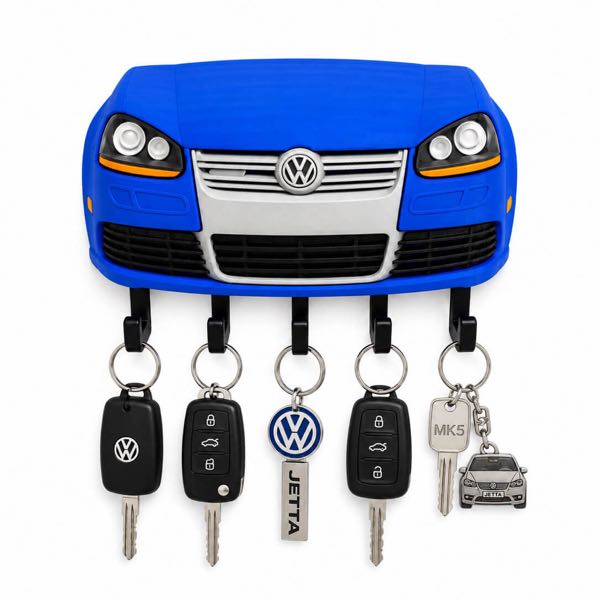 Porta chaves de parede 3D VW Jetta e Golf MK5 da linha Premium da SuperGarage 3D