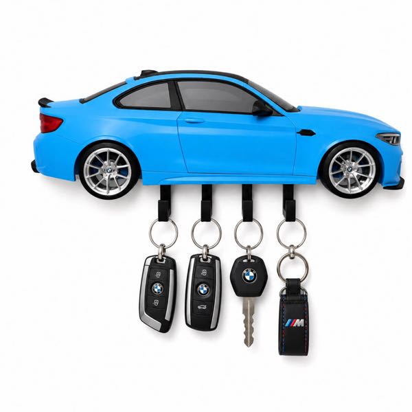 Porta chaves de parede 3D BMW M2 Lateral da linha Ultra da SuperGarage 3D