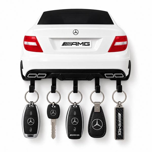Porta chaves de parede 3D Mercedes C63 AMG da linha Ultra da SuperGarage 3D
