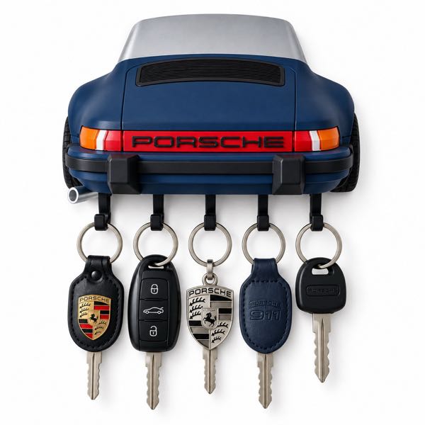 Porta chaves de parede 3D Porsche 911 Classico da linha Ultra da SuperGarage 3D