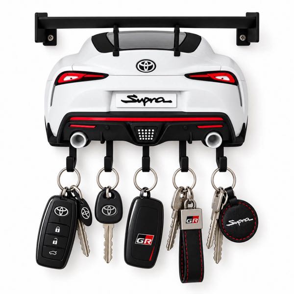 Porta chaves de parede 3D Toyota Supra da linha Ultra da SuperGarage 3D